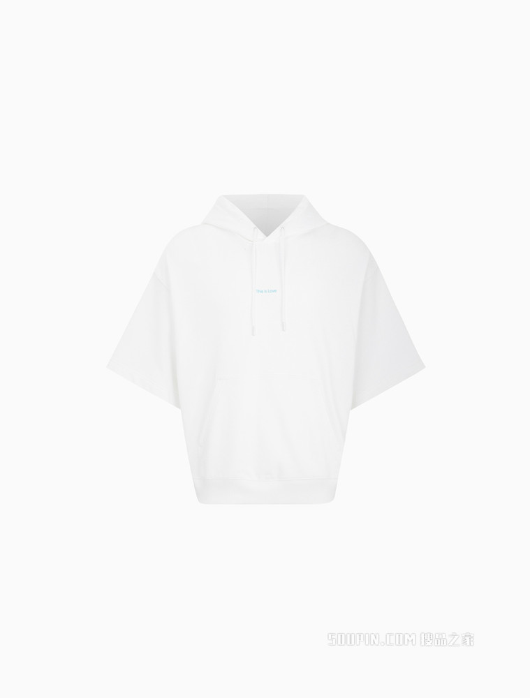 【彩虹系列】Calvin Klein 22春夏新品男士连帽纯棉彩虹印花短袖卫衣J321498