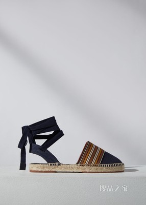 Suitcase Stripes Espadrillas 凉鞋 棉 , 亚麻