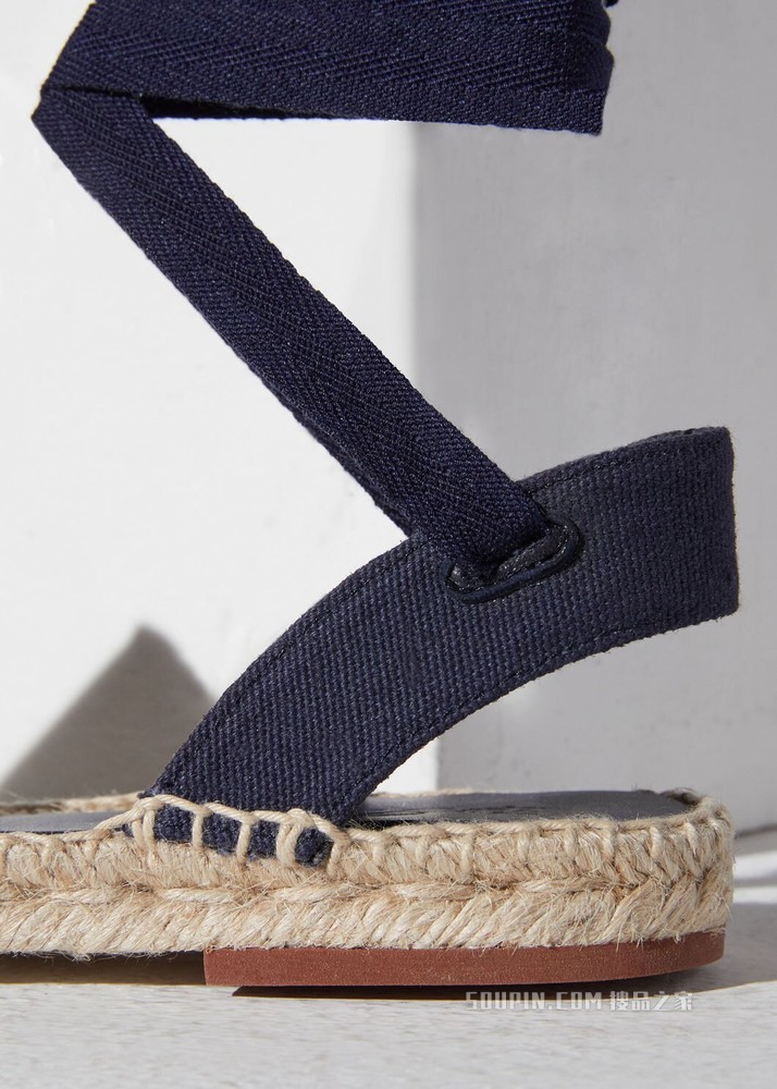 Suitcase Stripes Espadrillas 凉鞋 棉 , 亚麻