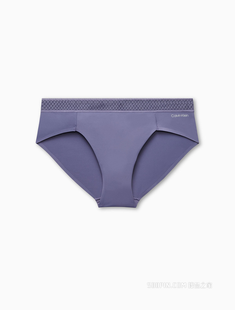 Calvin Klein 女士时尚拼接蕾丝腰边性感三角舒适透气贴身内裤QF6308AD