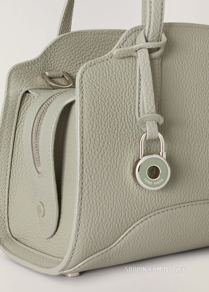 Padlock Charm 挂锁坠饰 染色小牛皮