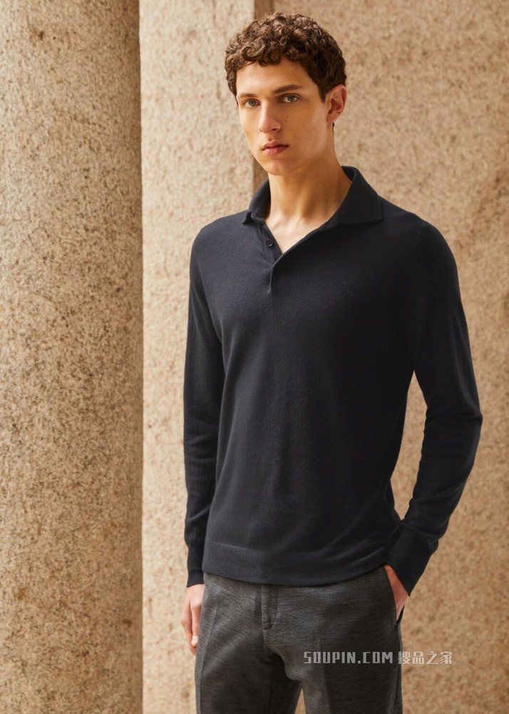 Superlight Dyed Polo 衫 小羊绒