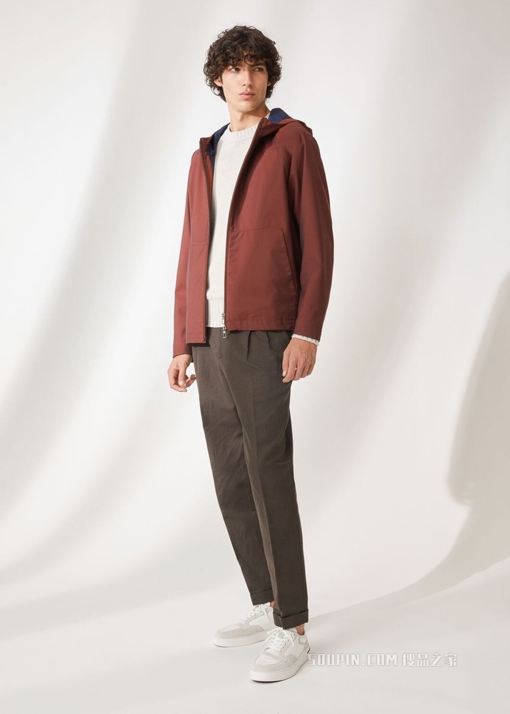 Shorwell 圆领针织衫 亚麻, 桑蚕丝, 羊绒