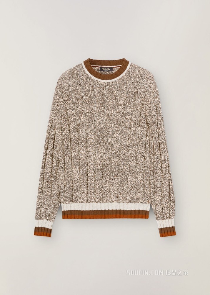 Leiston 圆领针织衫 棉 , 羊绒