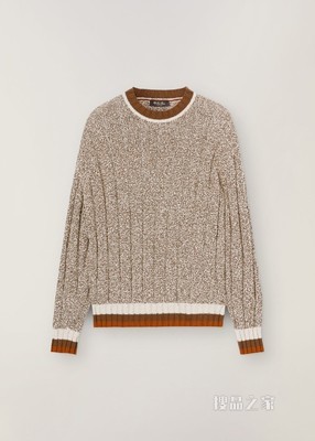 Leiston 圆领针织衫 棉 , 羊绒