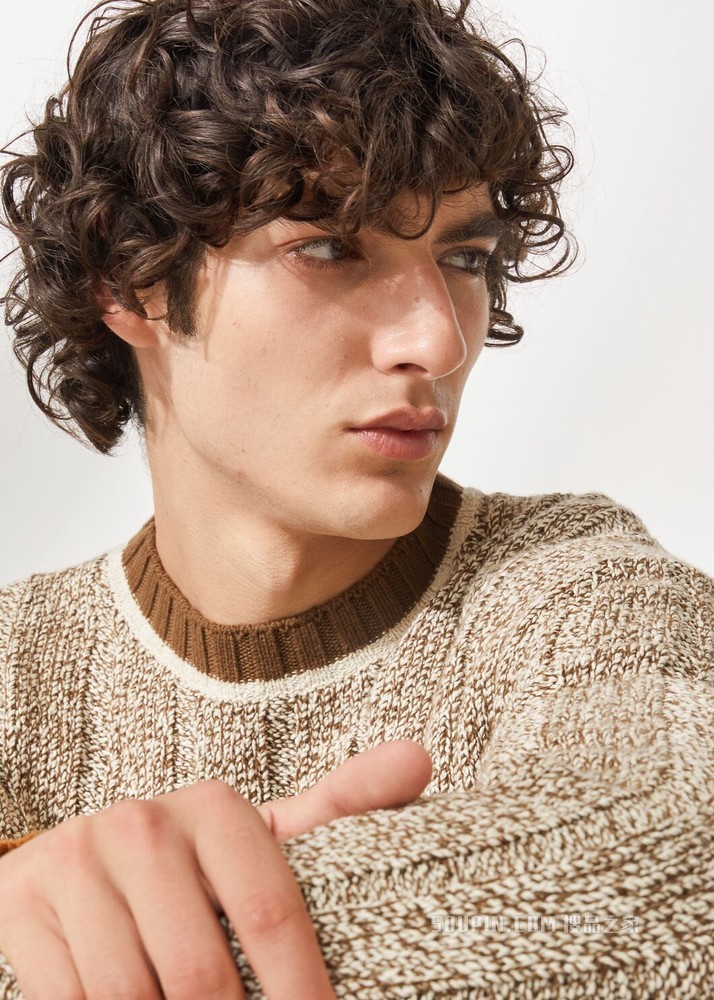 Leiston 圆领针织衫 棉 , 羊绒