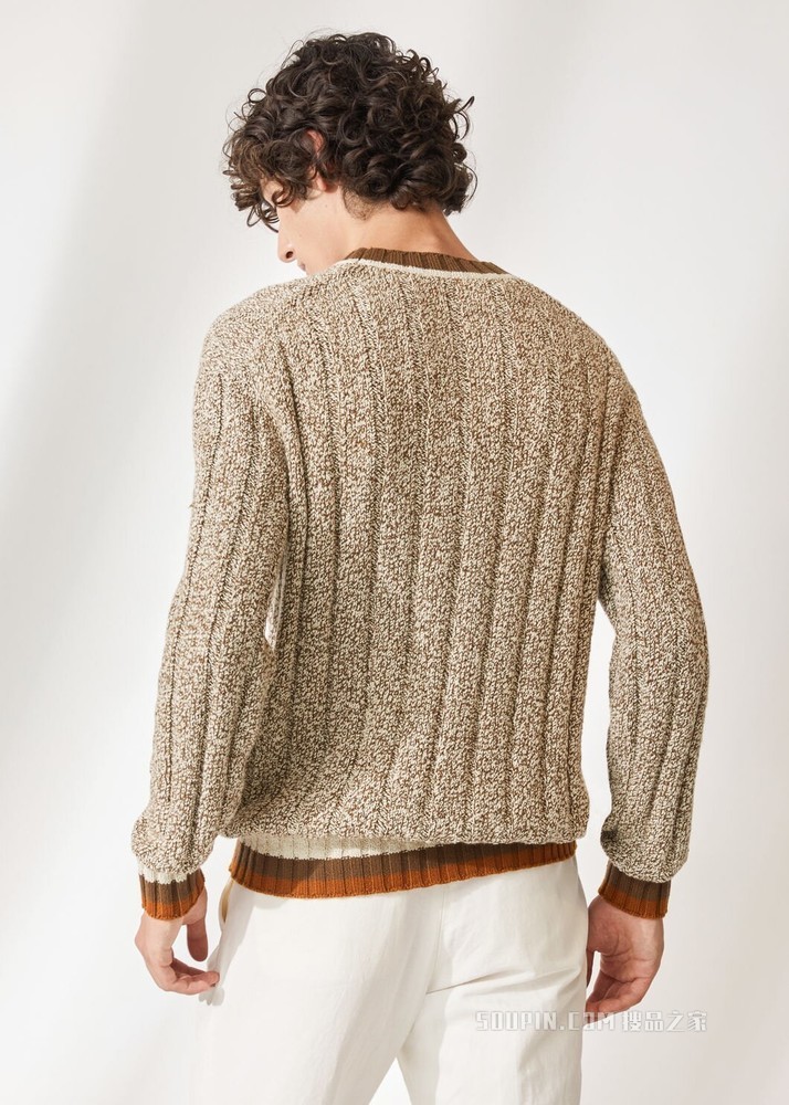 Leiston 圆领针织衫 棉 , 羊绒