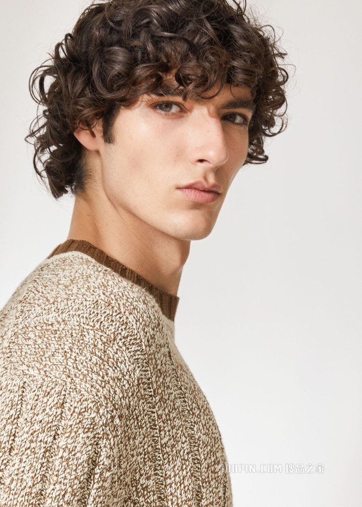 Leiston 圆领针织衫 棉 , 羊绒