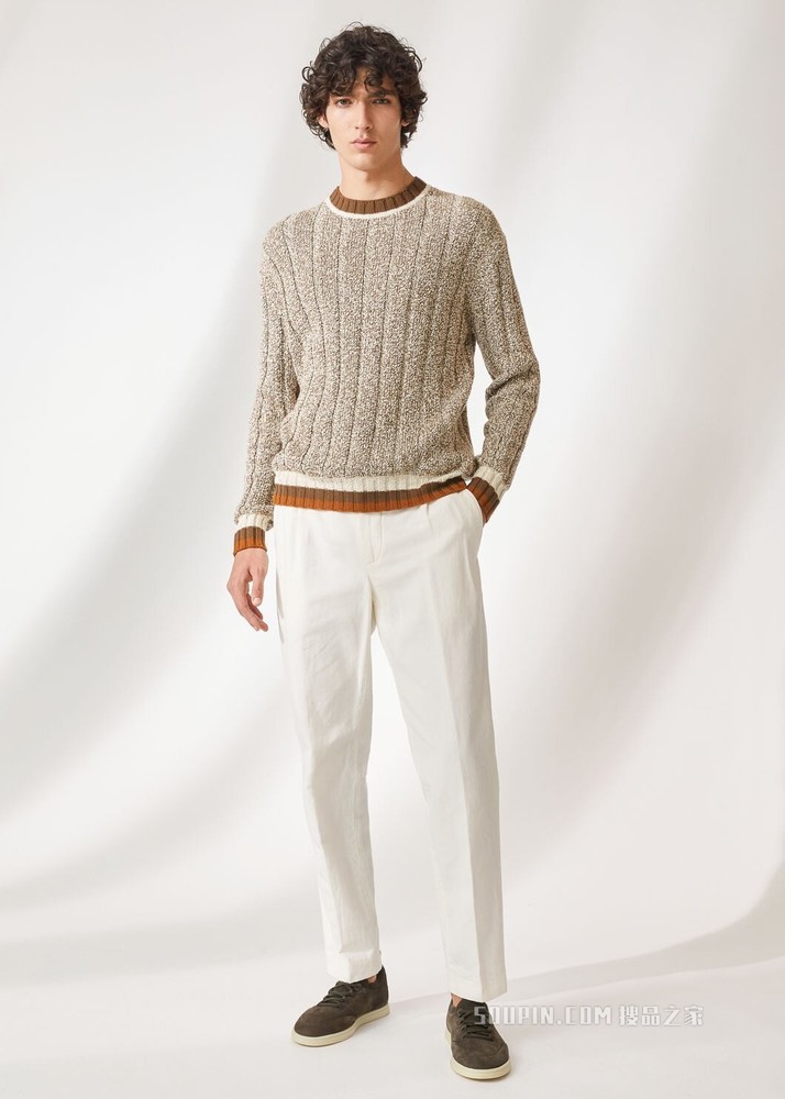 Leiston 圆领针织衫 棉 , 羊绒