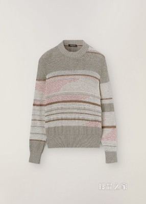 Knitgame 圆领针织衫 棉 , 亚麻, 桑蚕丝, 羊绒