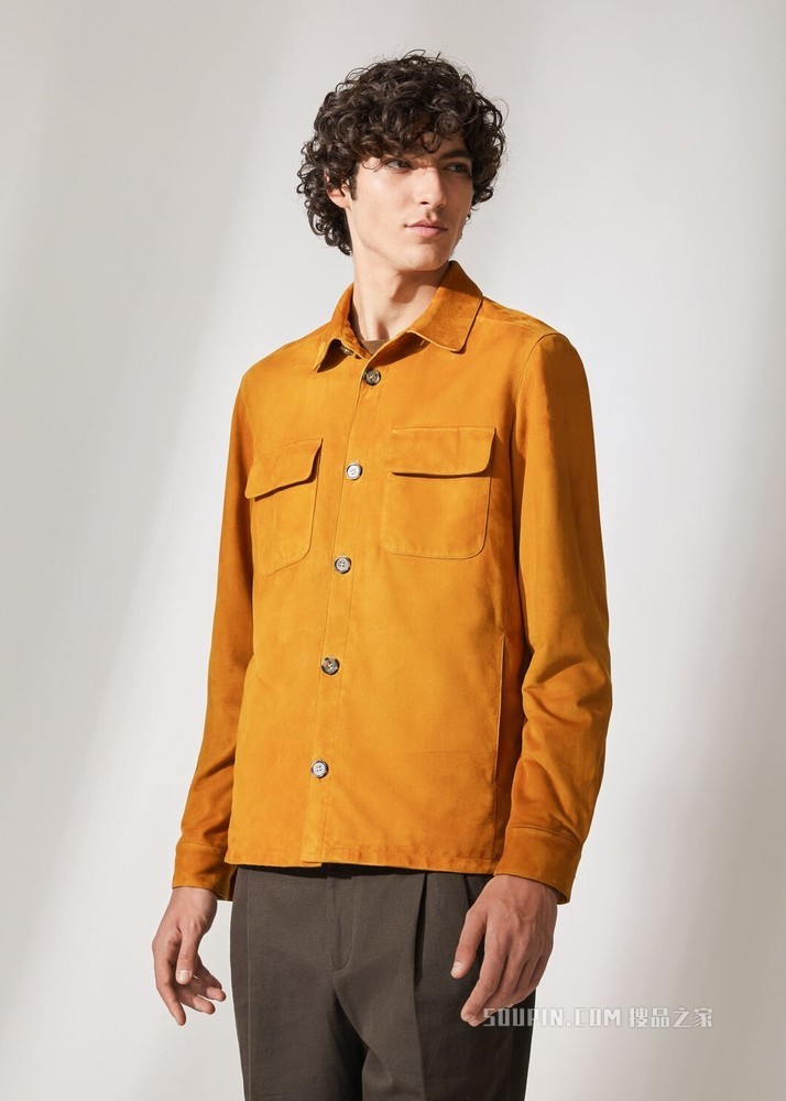 Loro Piana 外套式衬衫 小山羊皮