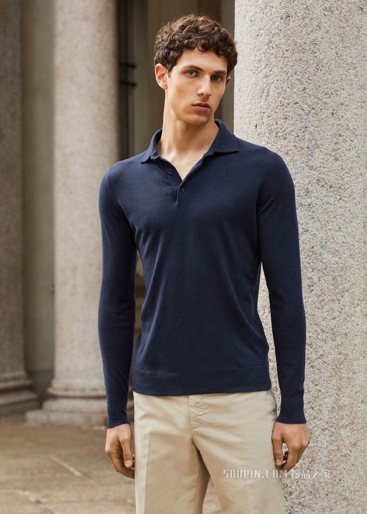 Superlight Dyed Polo 衫 小羊绒