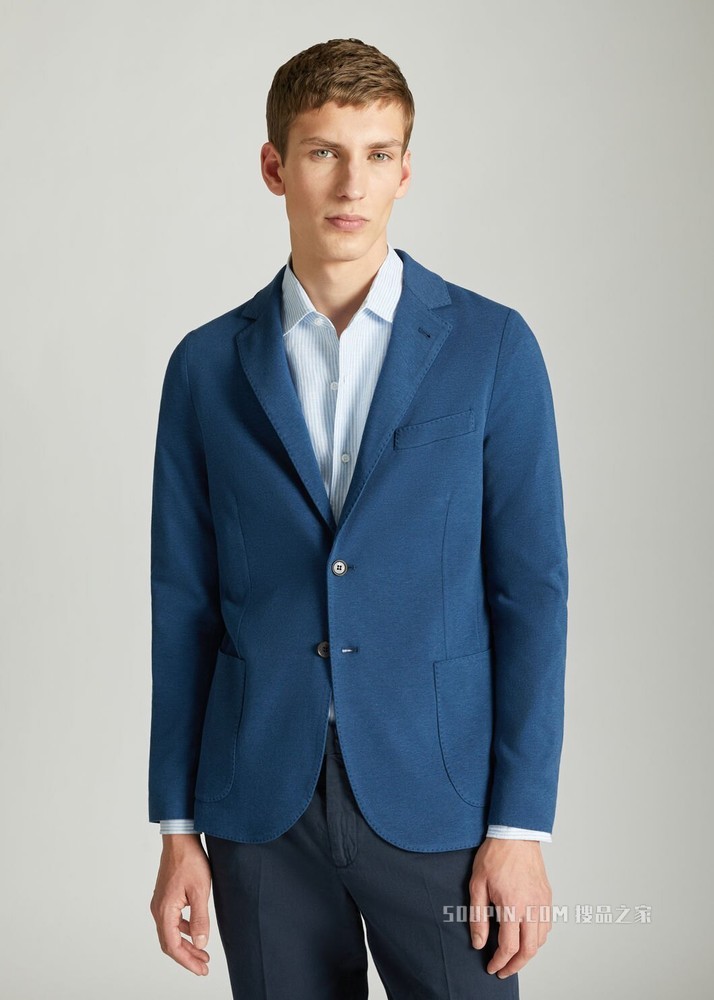 Pique Light Sweater 夹克 棉 , 亚麻, 桑蚕丝