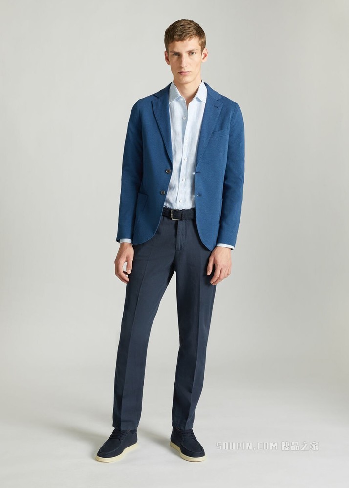 Pique Light Sweater 夹克 棉 , 亚麻, 桑蚕丝