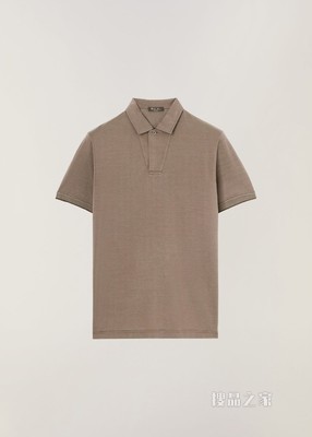 Open Mm Pique Polo 衫 棉 , 桑蚕丝