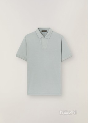Open Mm Pique Polo 衫 棉 , 桑蚕丝