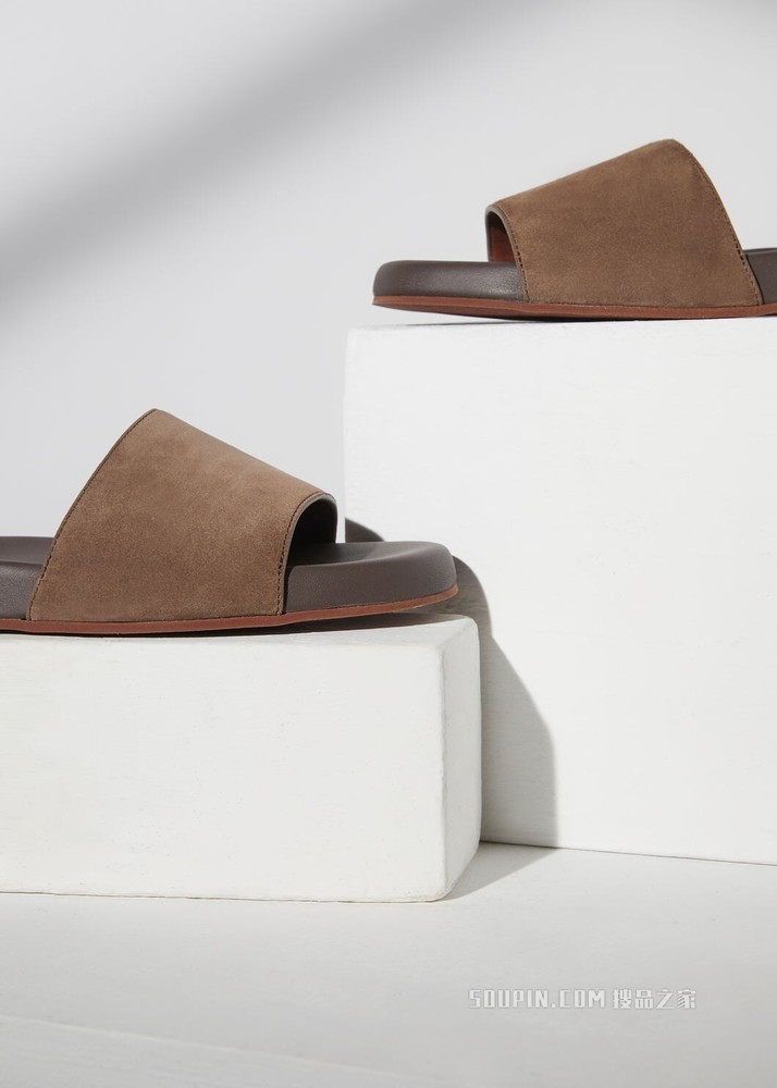 Sea-Slide Walk Suede 拖鞋 绒面小牛皮