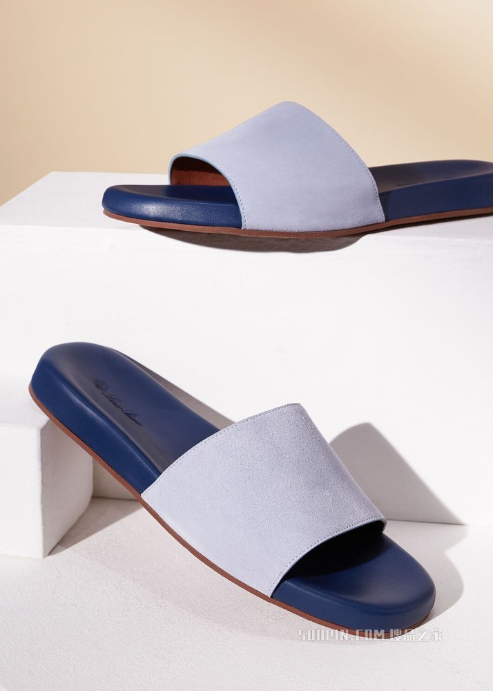 Sea-Slide Walk Suede 拖鞋 绒面小牛皮