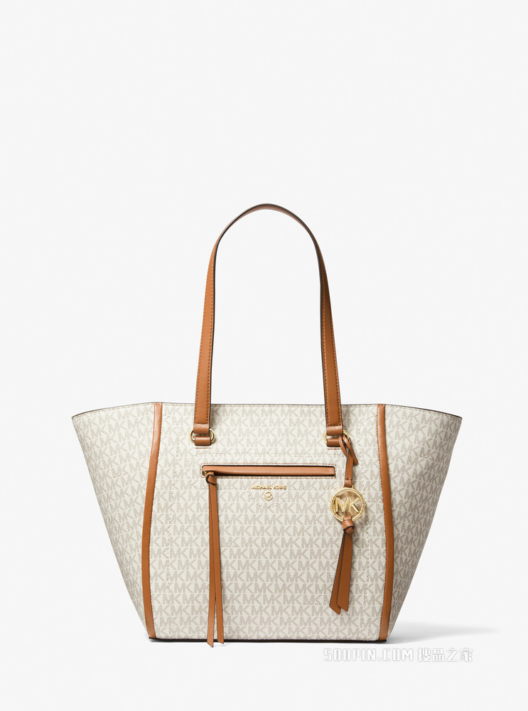 Carine 中号老花托特包