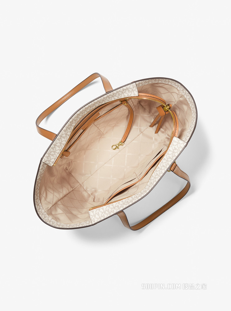 Carine 中号老花托特包