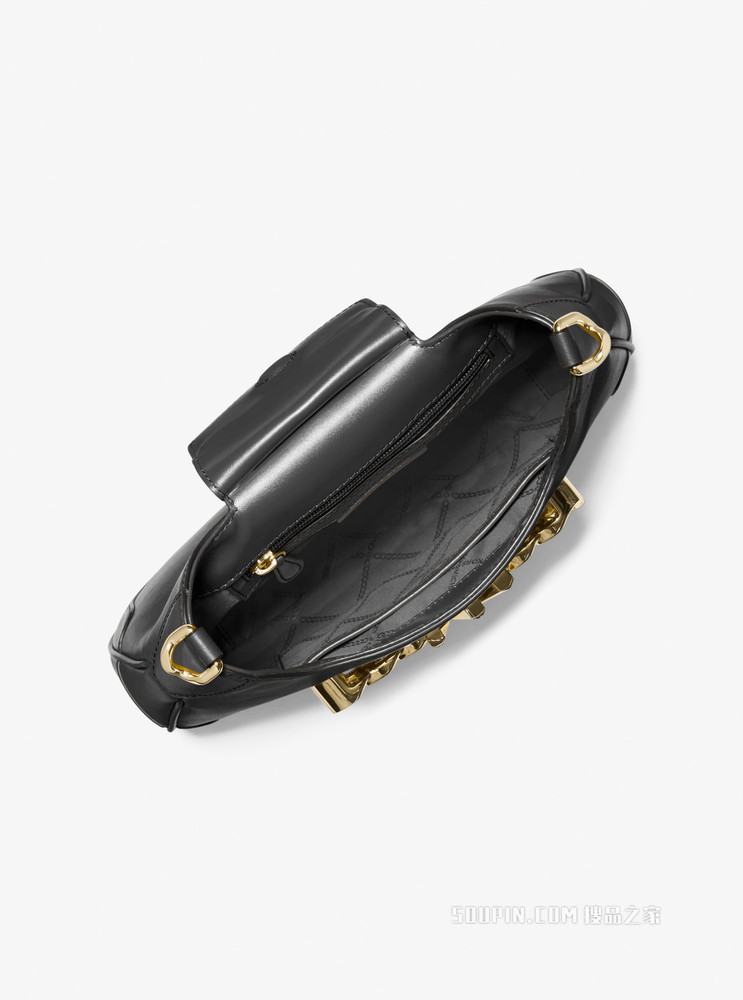 Hally 中号皮质单肩包