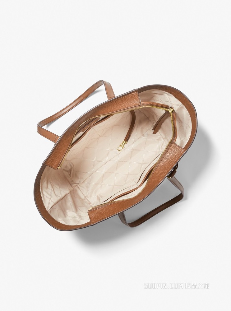 Carine 中号皮质托特包