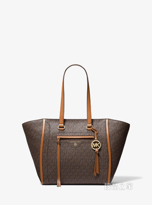 Carine 中号老花托特包