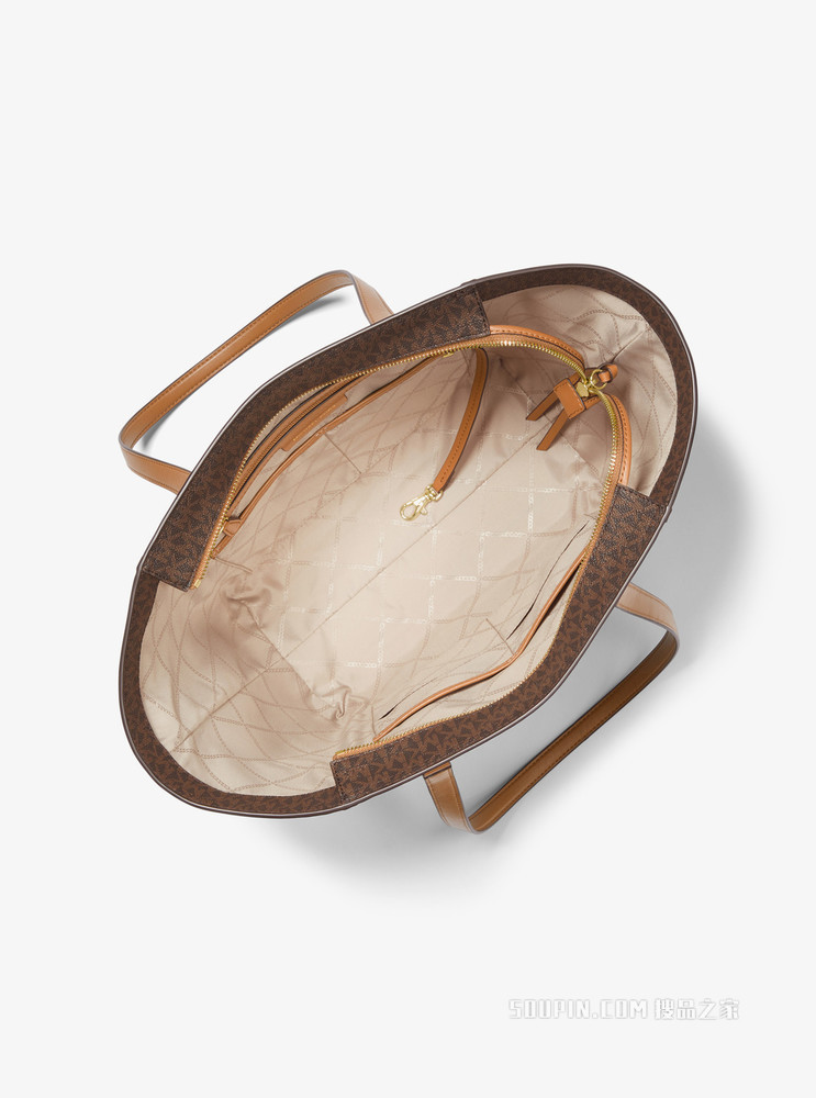 Carine 中号老花托特包