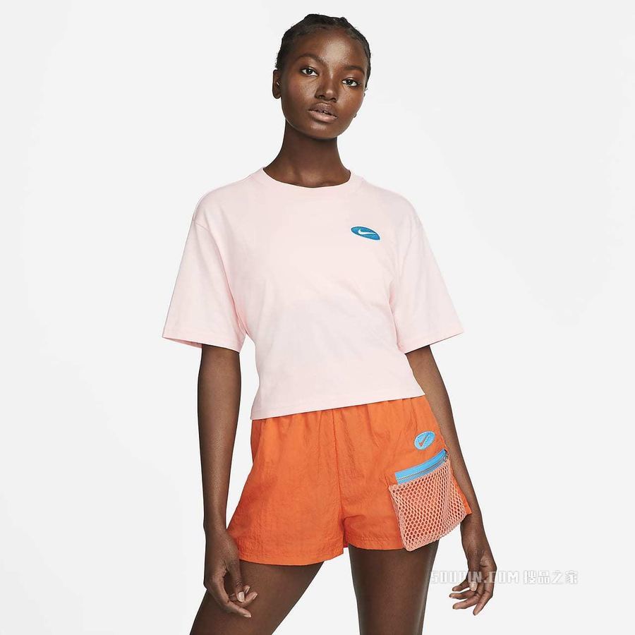 Nike Sportswear Icon Clash Tie 女子短袖上衣