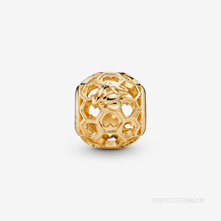蜜蜂与蜂巢花纹串饰