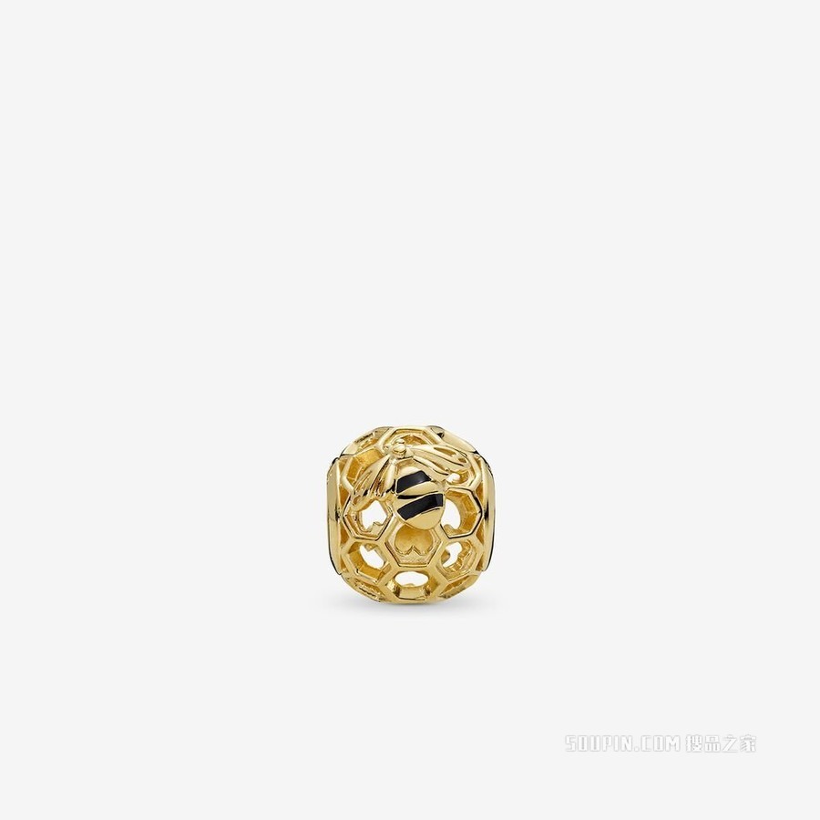 蜜蜂与蜂巢花纹串饰