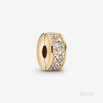 透明Pavé 密镶宝石固定夹