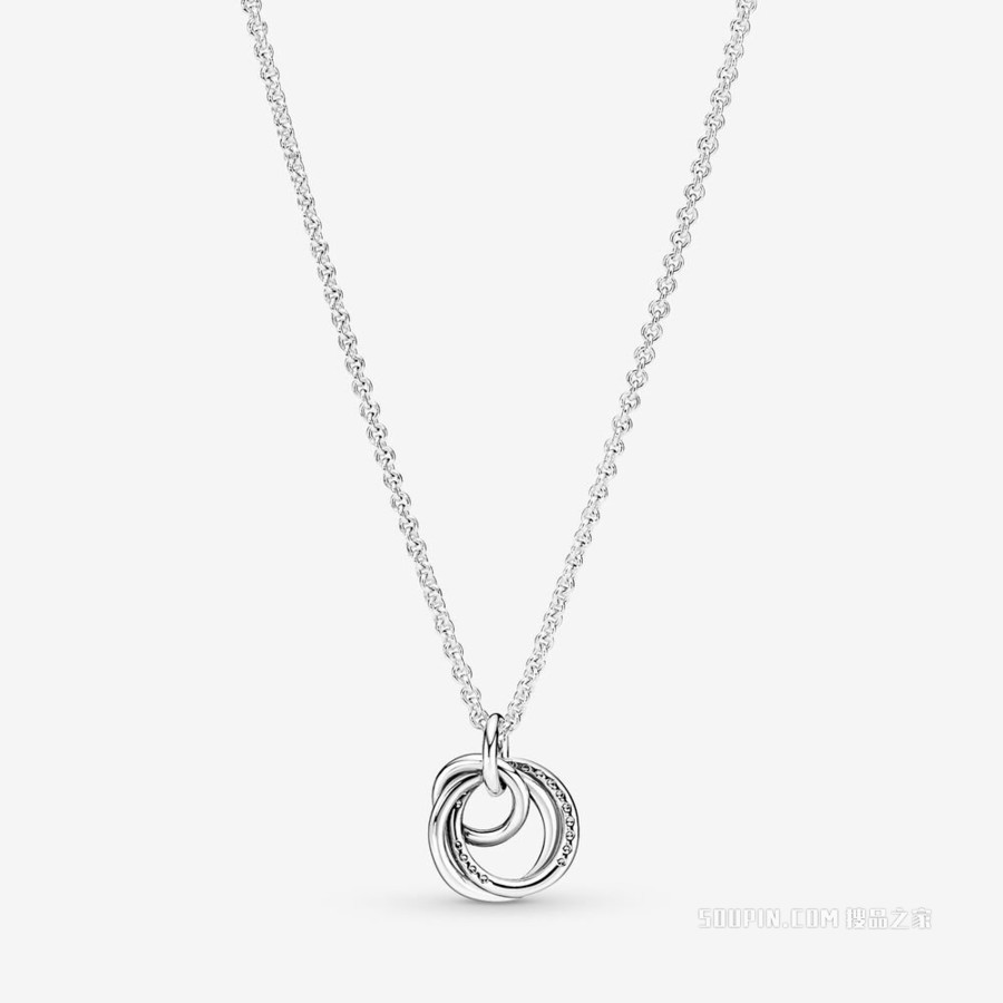 亲情永恒吊坠项链