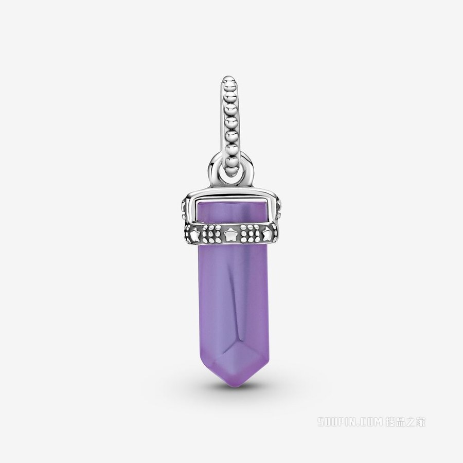 紫色护符吊坠