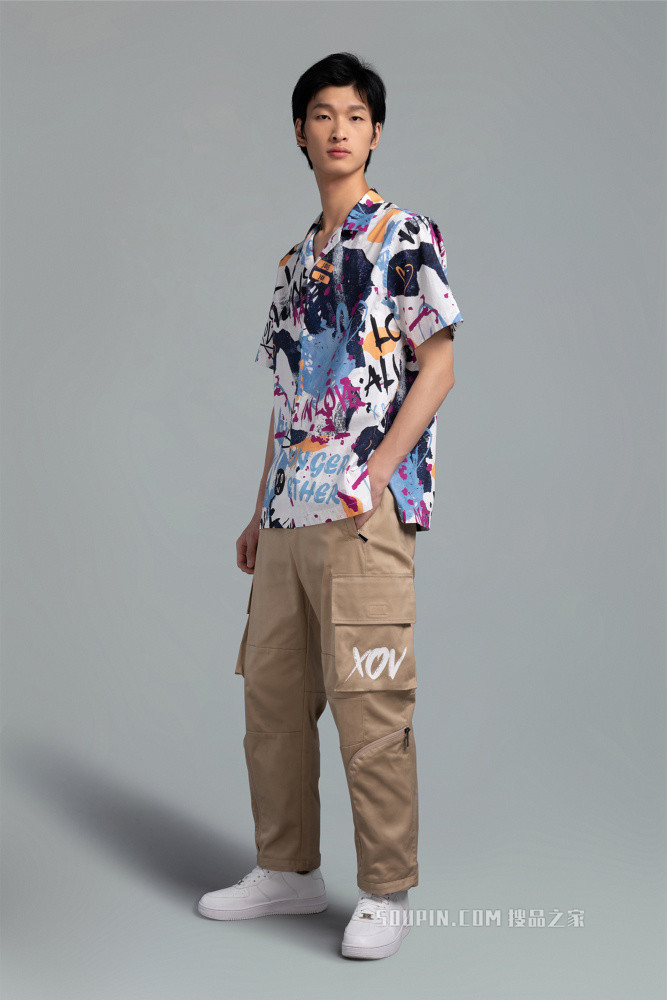 男装短袖休闲衬衫