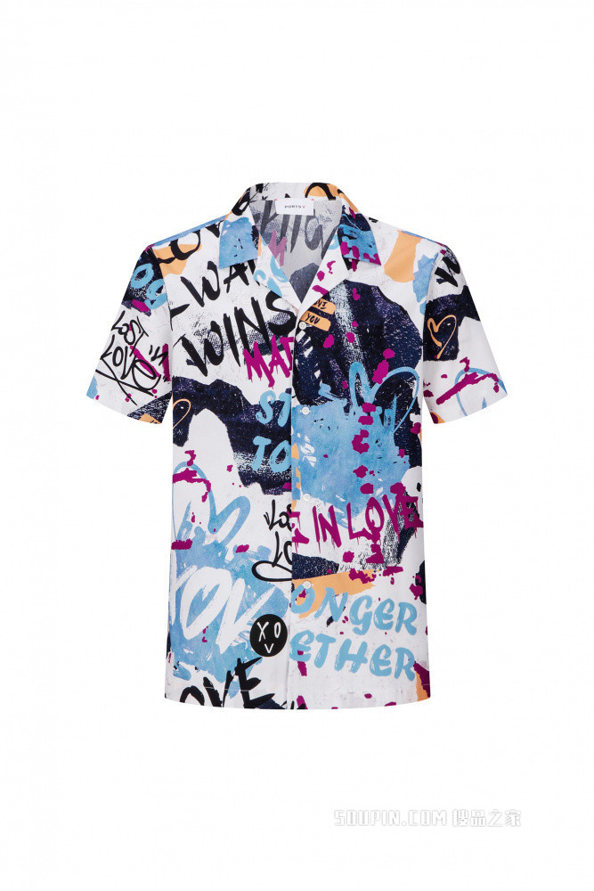 男装短袖休闲衬衫