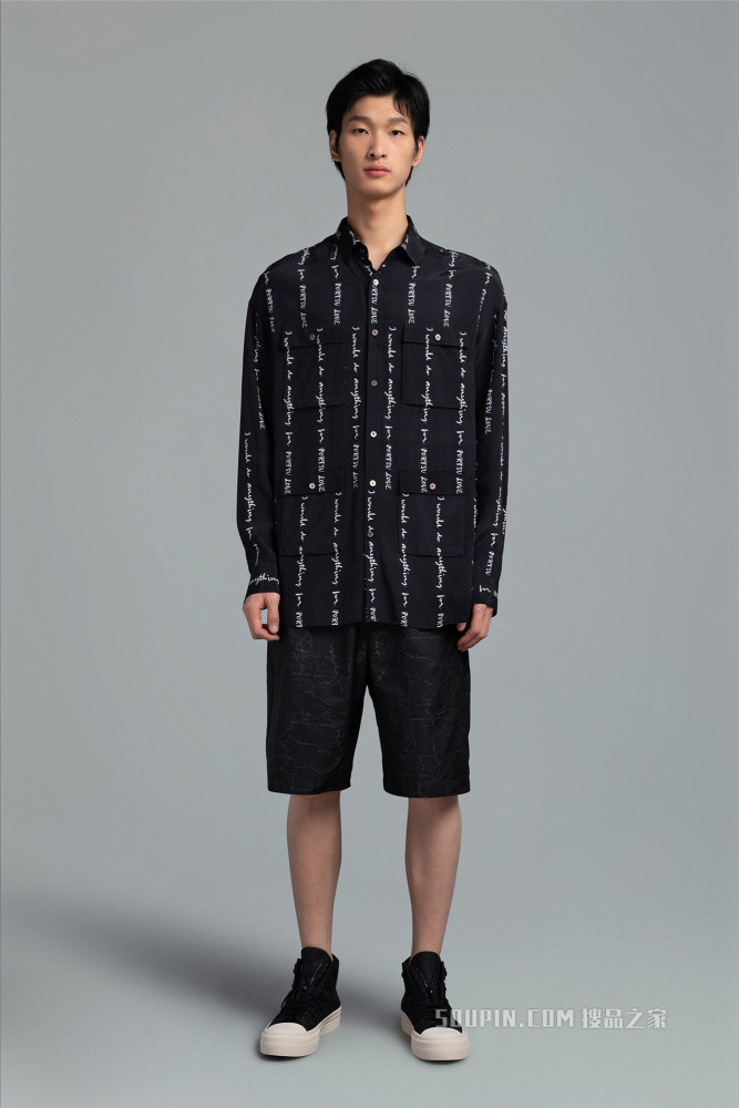 男装长袖休闲衬衫