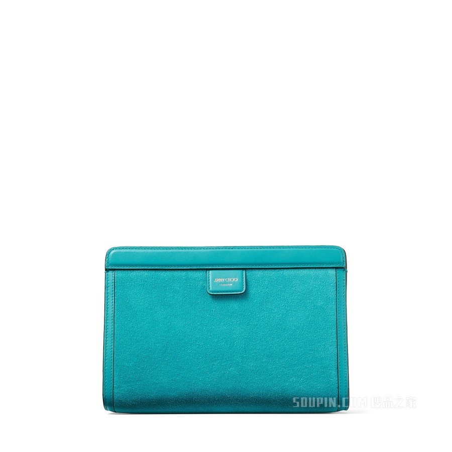VARENNE POUCH 马里布蓝色毛巾布面料 Logo 款荷包