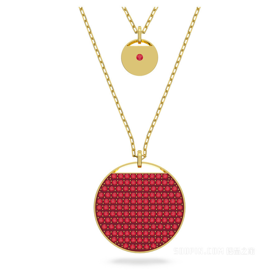 Ginger 多层次链坠, 镀金色调