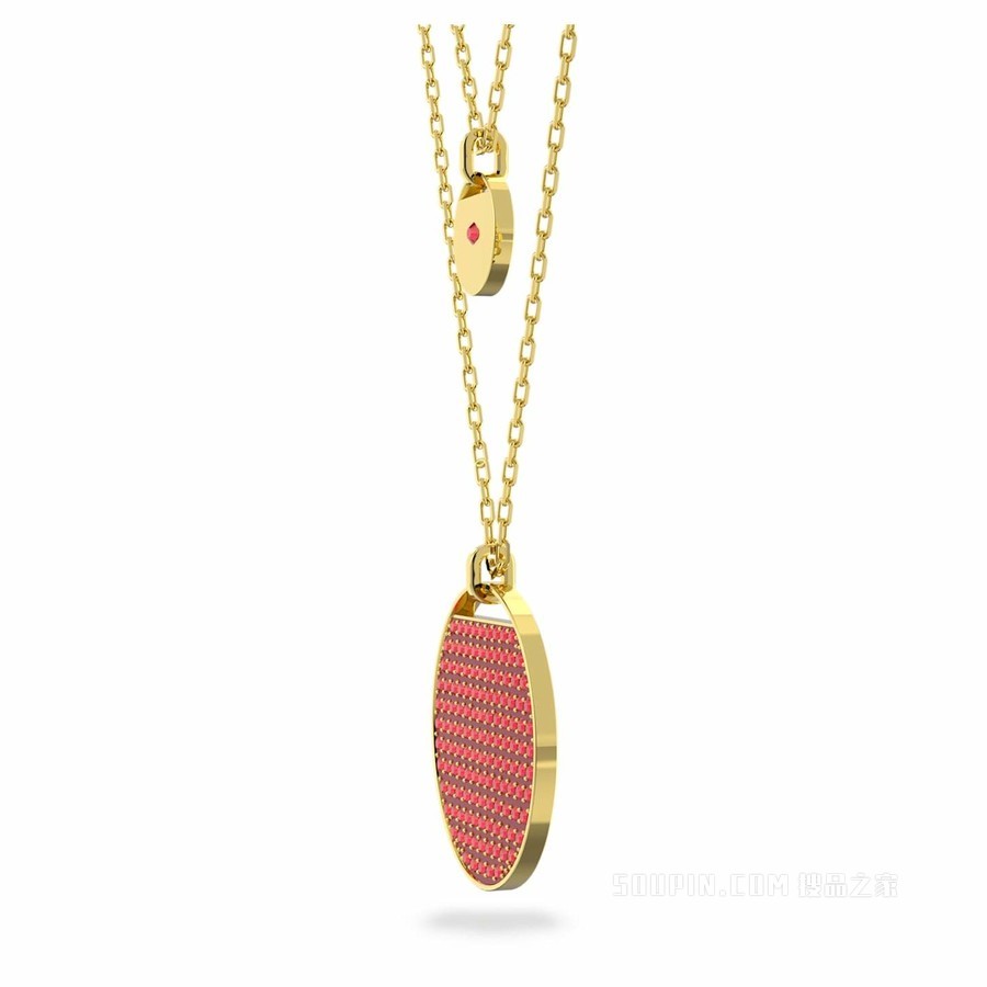 Ginger 多层次链坠, 镀金色调