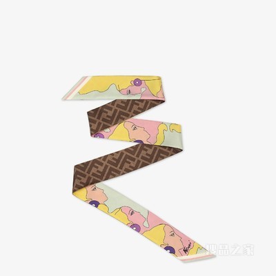 Wrappy 棕色桑蚕丝绑带