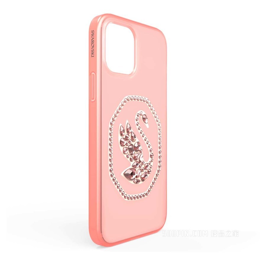 Smartphone 套, 天鹅, iPhone® 12 Pro Max, 粉红色
