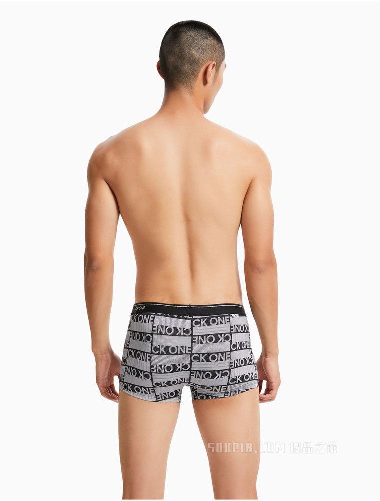 【One有引力带】Calvin Klein 男士LOGO腰边低腰透气平角内裤NB3066