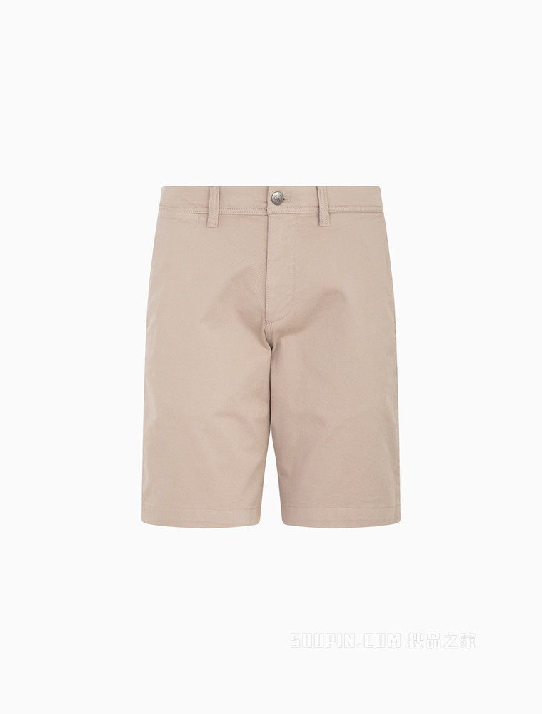 Calvin Klein 22春季新款男士简约铆钉扣LOGO贴片休闲短裤ZM01910