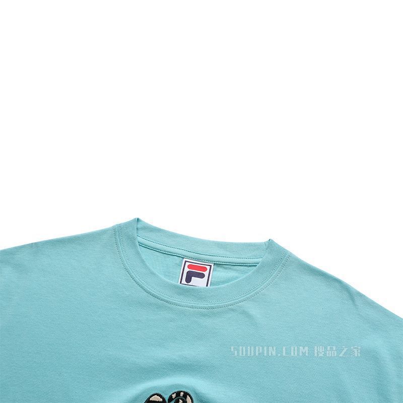 FILA X LANVIN联乘系列 母女LOGO T恤