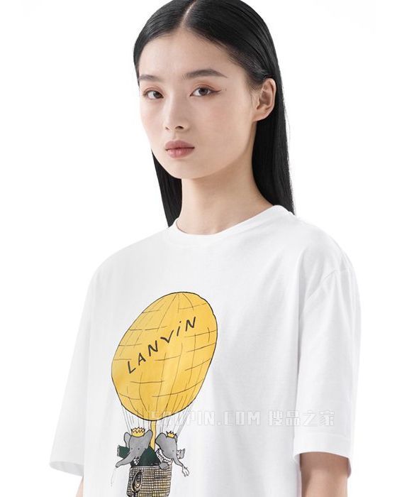 小象Babar系列男女同款印花T恤