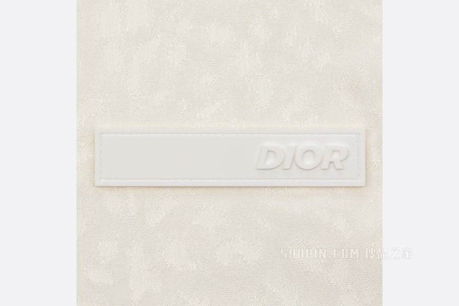 DIOR AND PARLEY 短袖衬衫 白色 Parley Ocean Plastic 桑蚕丝混纺提花面料