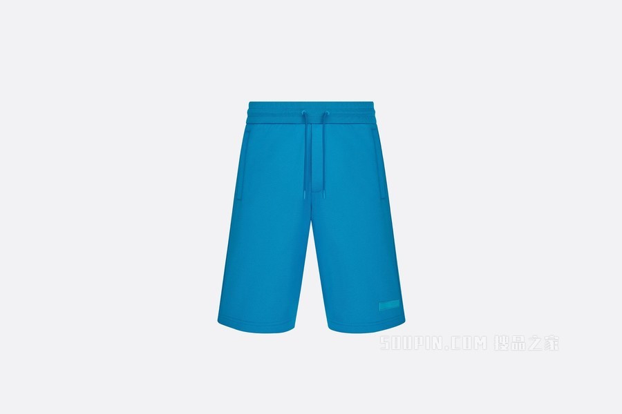 DIOR AND PARLEY 运动短裤 蓝绿色 Parley Ocean Plastic 混纺平纹针织面料