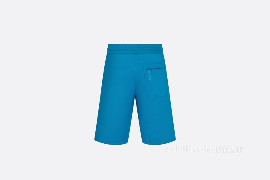 DIOR AND PARLEY 运动短裤 蓝绿色 Parley Ocean Plastic 混纺平纹针织面料