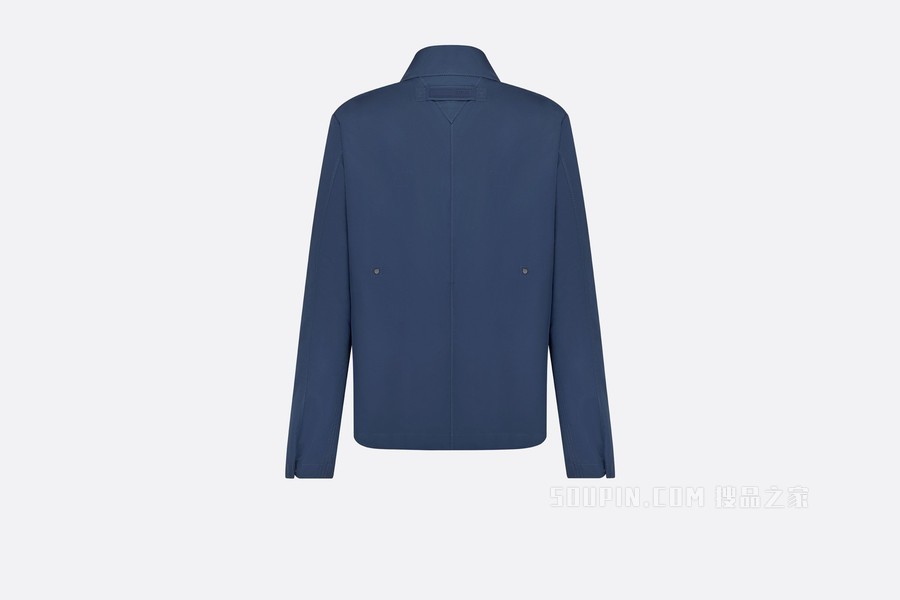 DIOR AND PARLEY 可折叠短夹克 蓝色 Parley Ocean Plastic 塔夫绸科技面料